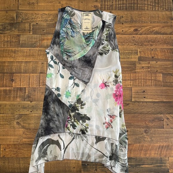 Vintage Concept Long chiffon women's tank top size medium. - Picture 8 of 8